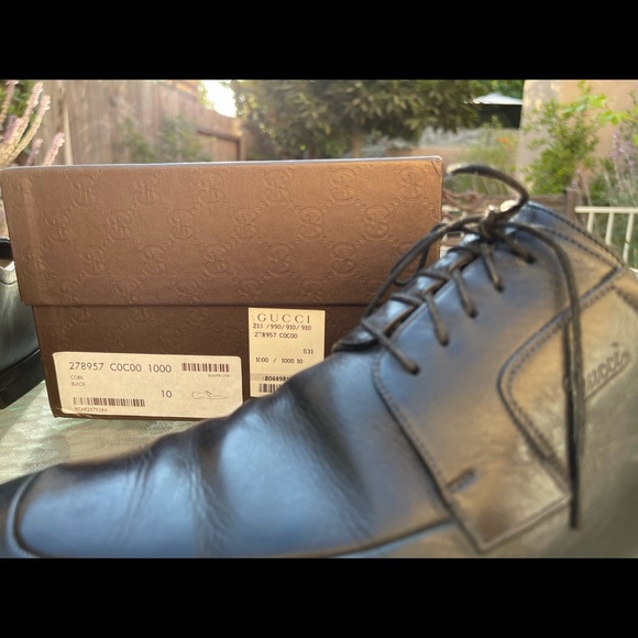 Authentic Gucci Mens Leather Cork Oxford main image 5